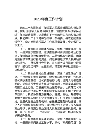 2023年度工作计划 (2)