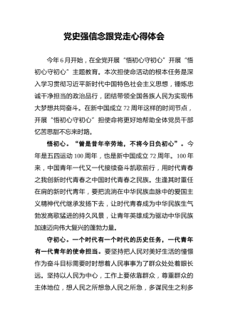 学党史强信念跟党走心得体会8