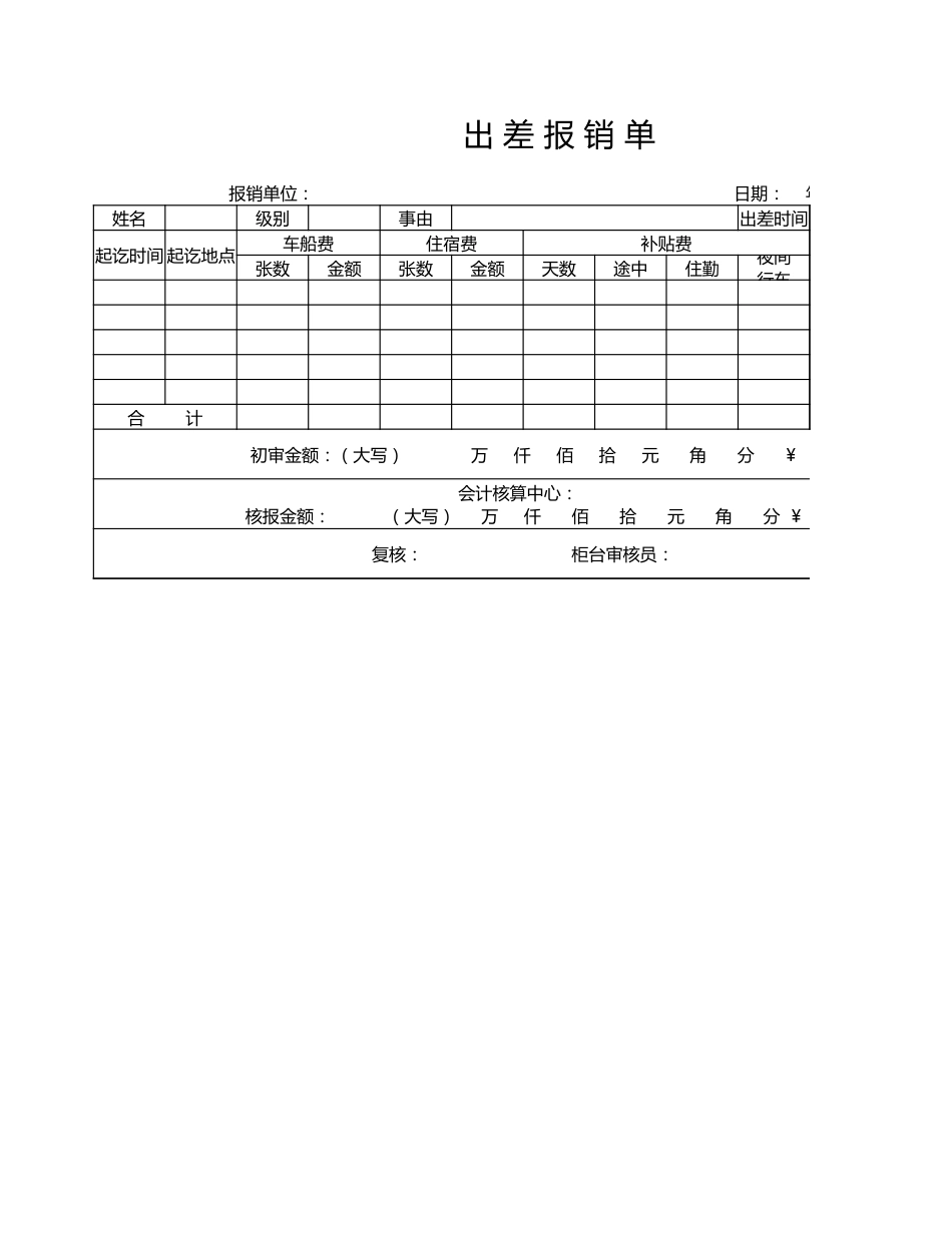 174出差报销单_第1页