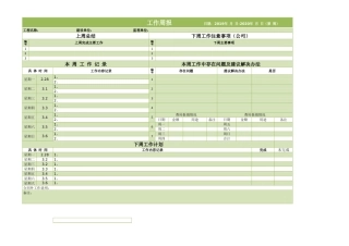 281工作周报模板excel模板