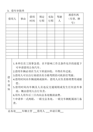 03.借车审批单