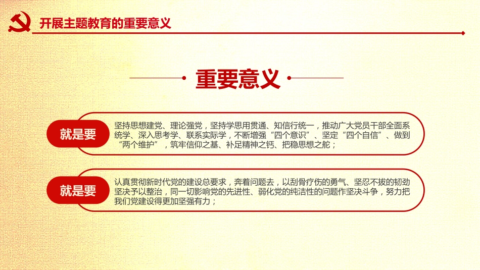 不忘初心牢记使命主题教育金色大气PPT课件_第5页