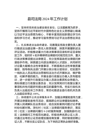 县司法局2024年工作计划 (3)