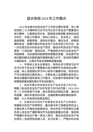 县水务局2024年工作要点 (3)