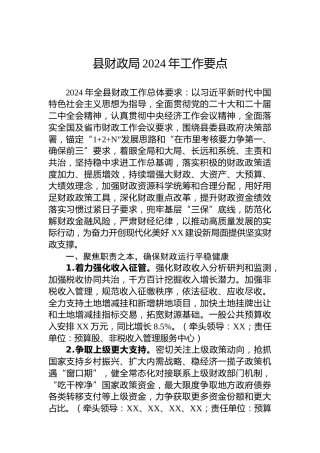 县财政局2024年工作要点 (3)