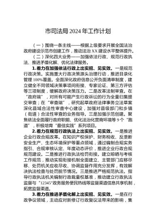 市司法局2024年工作计划 (2)