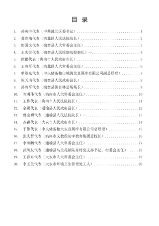 经验交流系列第1458期（20篇）白城市人大代表审议政府工作报告等报告发言材料汇编