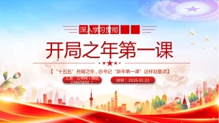 开局之年第一课PPT总书记重要讲话课件