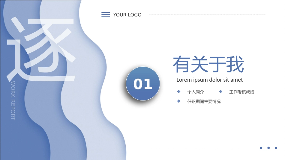 蓝色渐变员工晋升竞聘报告PPT模板_第3页