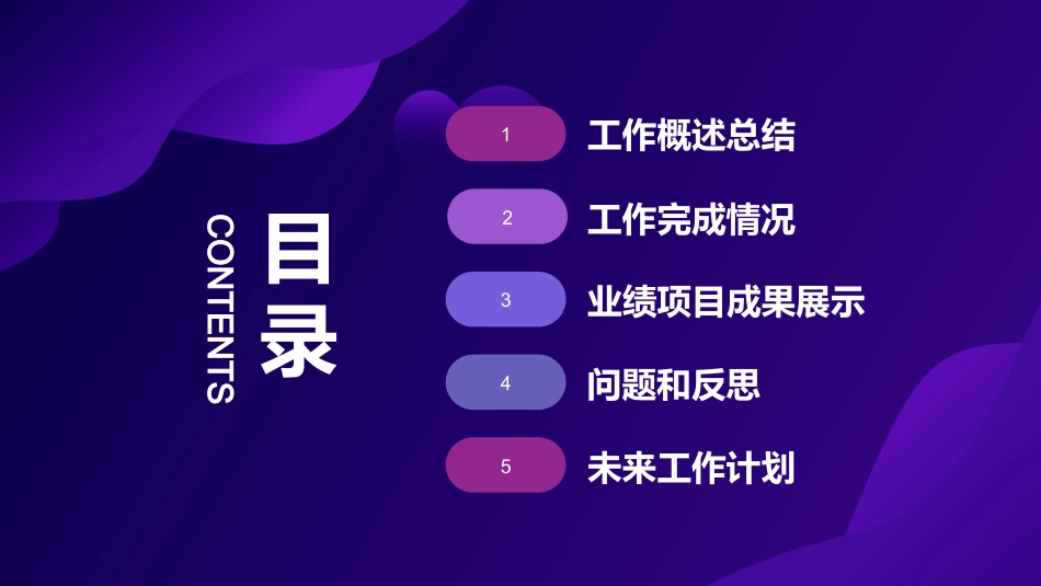 紫色简约风月度工作总结汇报PPT模板_第2页