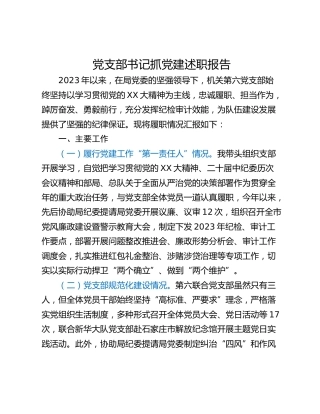 党支部书记抓党建述职报告_1