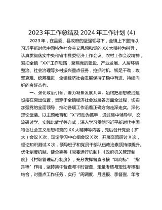 2023年工作总结及2024年工作计划 (4)