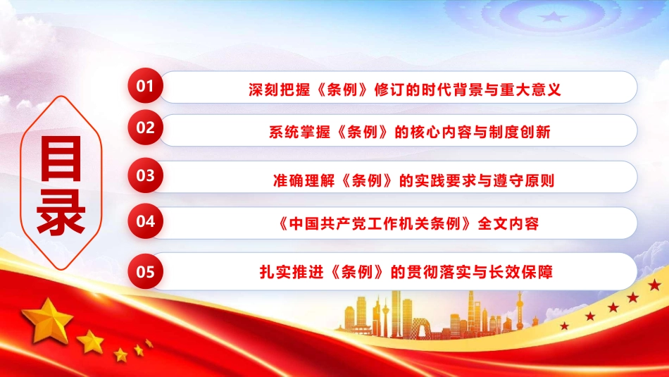 党课PPT:学习贯彻《中国共产党工作机关条例》,以高质量机关党建促进高质量发展_第3页