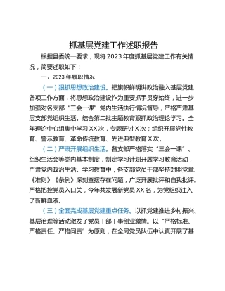 抓基层党建工作述职报告_2 (2)