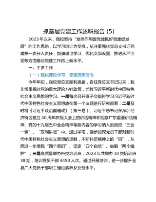 抓基层党建工作述职报告 (18)