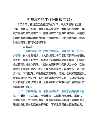 抓基层党建工作述职报告 (3)_1