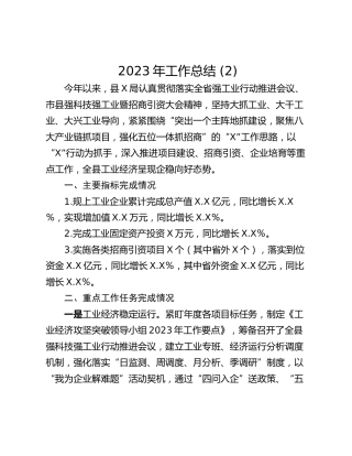 2023年工作总结 (2)