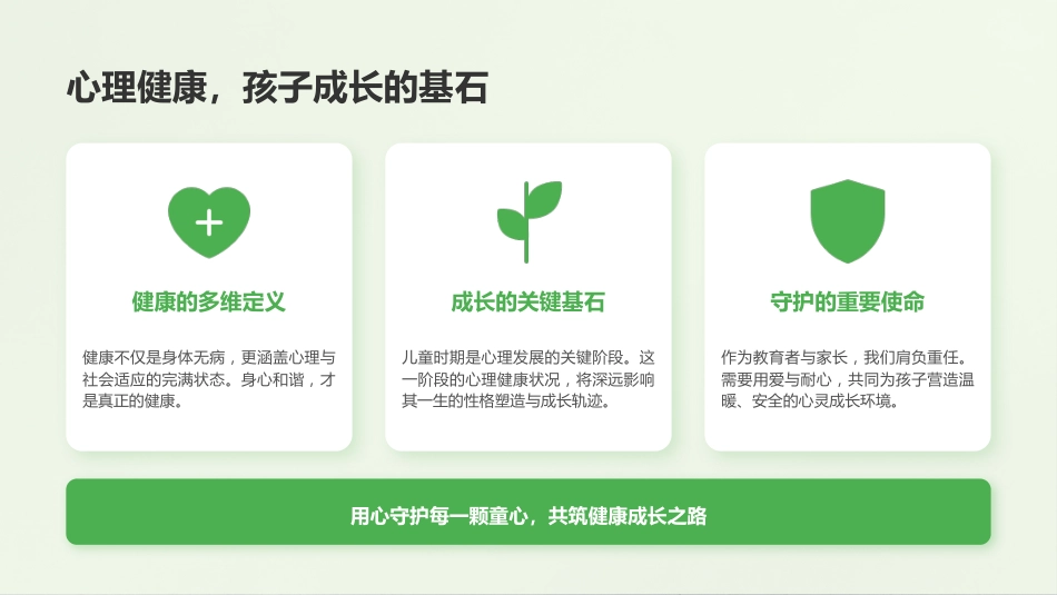 儿童心理健康PPT守护童心共筑健康心理防线课件_第2页