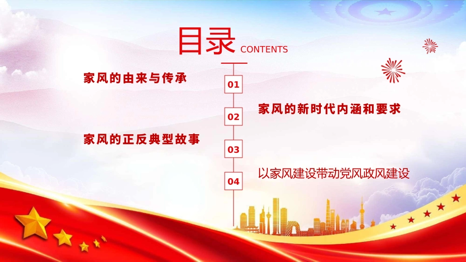 廉政党课PPT：加强家风建设，以优良家风带动党风政风全面向好_第2页