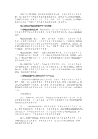 国企财务部总经理工作汇报：做好企业高质量发展的“啄木鸟”