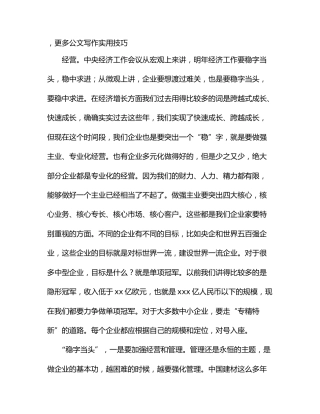 会长在企业改革发展峰会暨成果发布会上的主旨发言