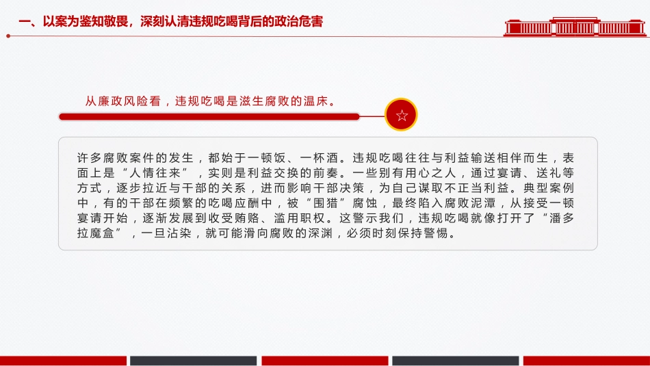 PPT课件：2025青年干部学习违规吃喝典型案例研讨发言_第6页