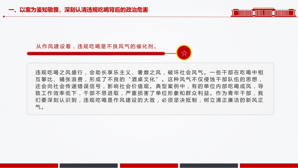 PPT课件：2025青年干部学习违规吃喝典型案例研讨发言_第7页