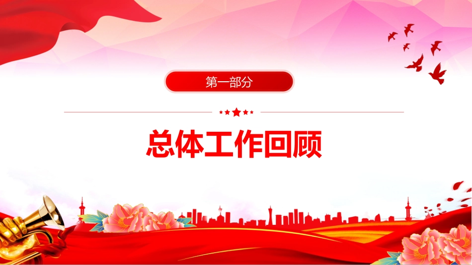 简洁大气党委（党组）上半年党建工作总结PPT模板_第2页