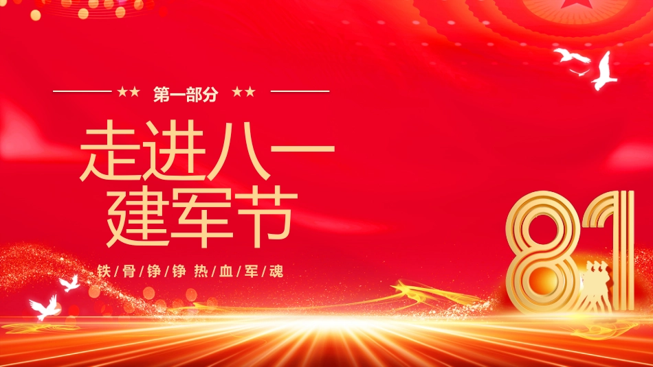 八一建军节庆祝建军98周年PPT课件：致敬最可爱的人_第4页