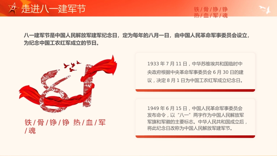 八一建军节庆祝建军98周年PPT课件：致敬最可爱的人_第5页