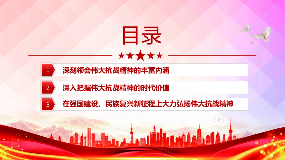 在新时代继承和弘扬伟大抗战精神PPT抗战胜利80周年党课课件_第3页