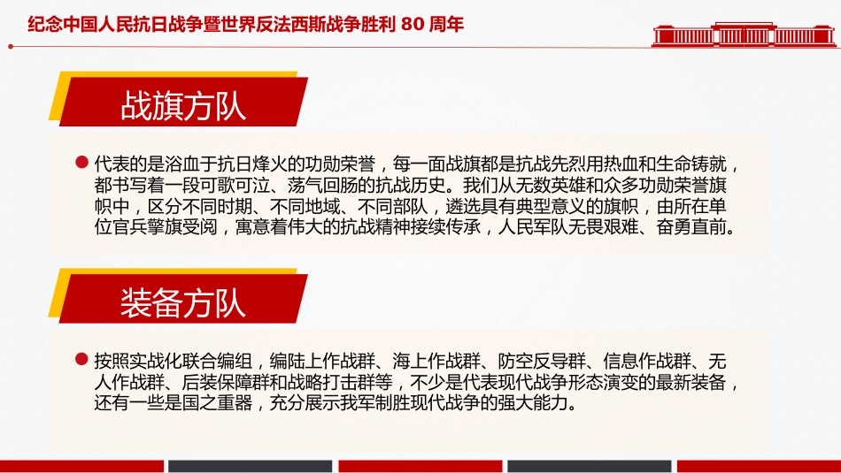 九三大阅兵PPT纪念中国人民抗日战争暨世界反法西斯战争胜利80周年课件_第8页