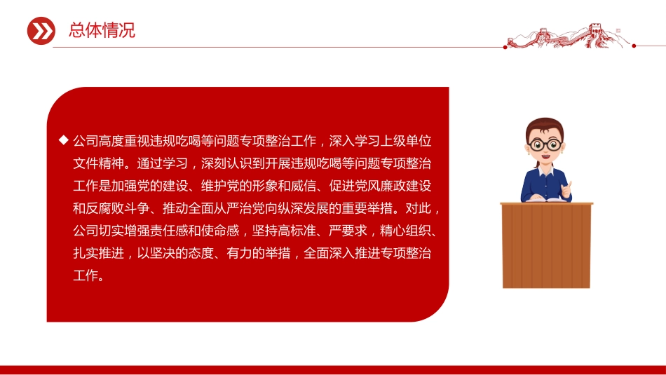 开展违规吃喝等问题专项整治工作总结PPT模板_第4页