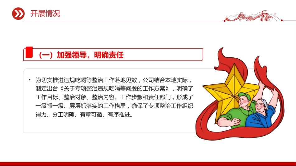 开展违规吃喝等问题专项整治工作总结PPT模板_第6页
