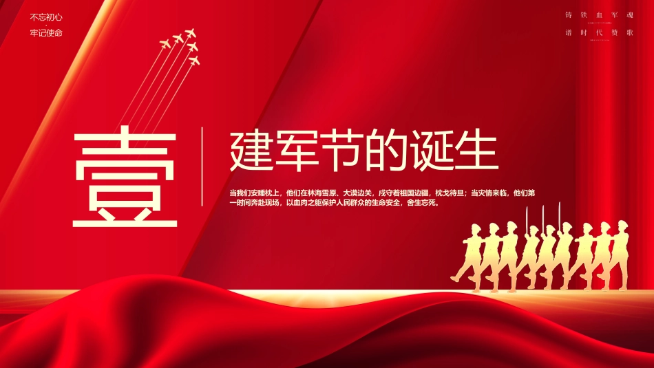 热烈庆祝中国人民解放军建军98周年PPT2025八一建军节党课课件_第3页