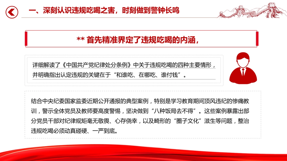 整治违规吃喝筑牢作风建设防线PPT党课课件_第5页