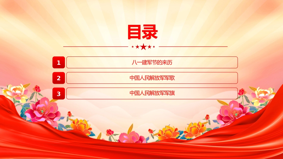 热烈庆祝中国人民解放军建军98周年PPT八一建军节课件_第3页