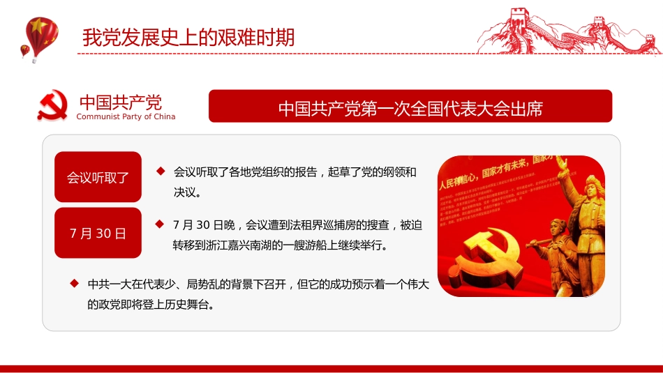 党的光辉历程PPT建党104周年党史学习教育党课课件（七一党课）_第10页