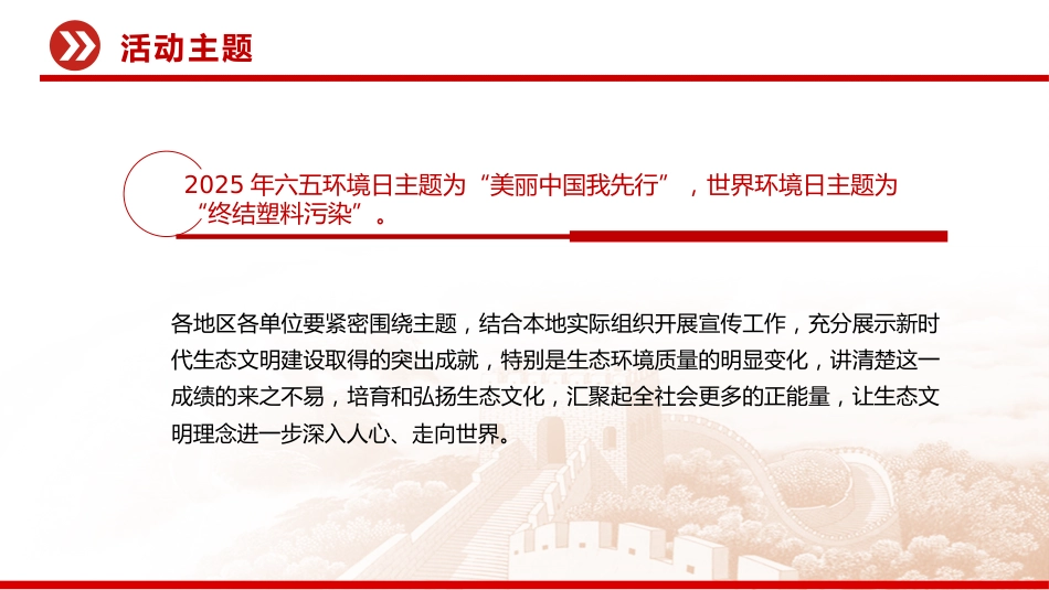 美丽中国我先行PPT精美风关于做好2025年六五环境日宣传工作的通知_第4页
