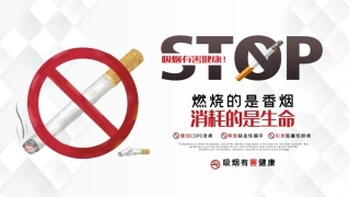 世界无烟日科普宣传PPT简约精美吸烟有害健康世界无烟日课件