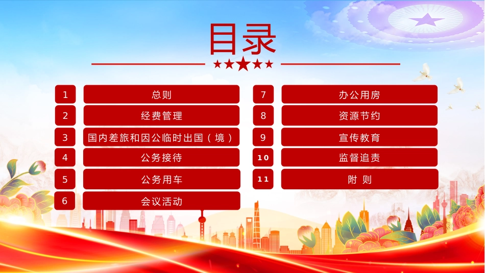 党课PPT课件：《党政机关厉行节约反对浪费条例》_第3页