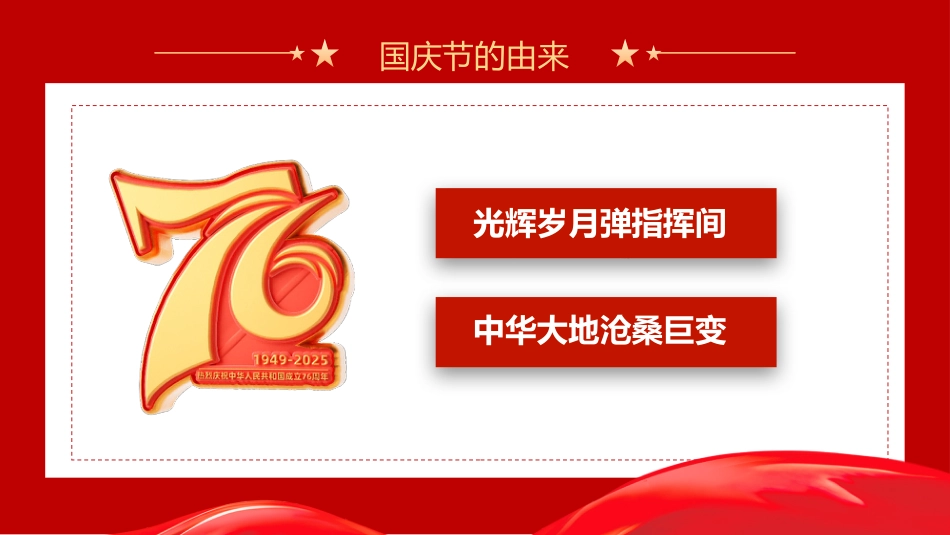喜迎国庆大国盛世华诞喜迎国庆PPT精美创意庆祝建国76周年党课课件_第5页