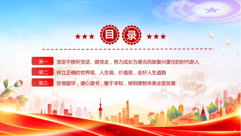总书记相关重要论述PPT课件：2025努力成长为堪当民族复兴重任的时代新人_第3页