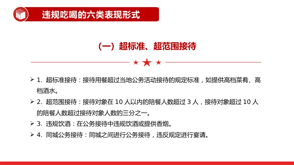 讲稿+PPT课件：体制内违规吃喝超标接待的六类表现形式及自纠建议_第3页