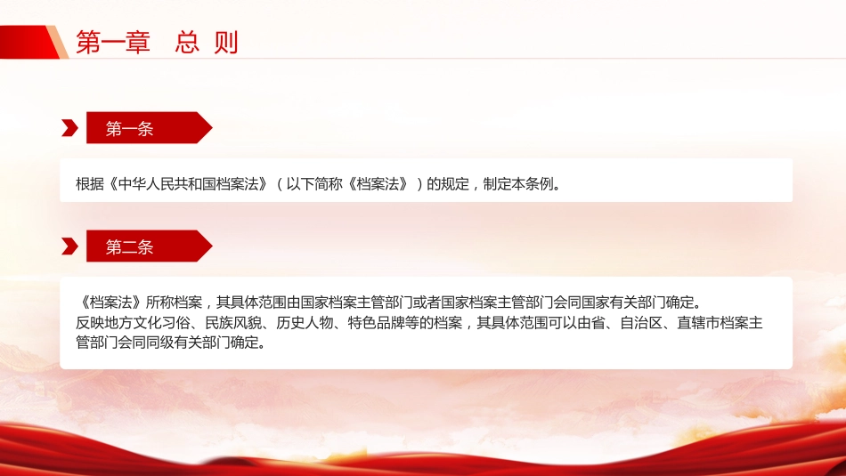 讲稿+PPT课件：档案法实施条例全文PPT法律法规课件_第4页
