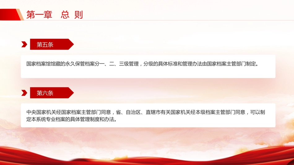 讲稿+PPT课件：档案法实施条例全文PPT法律法规课件_第6页