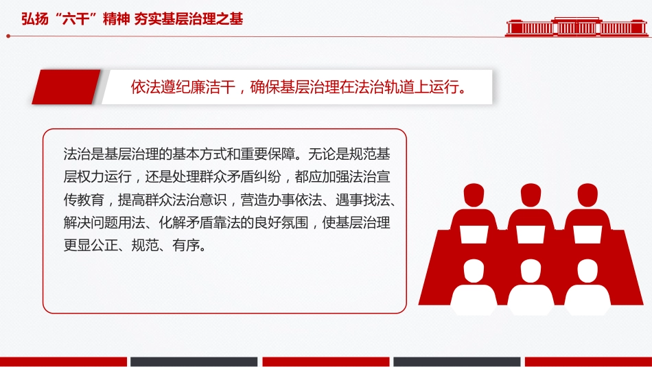 党课讲稿+PPT课件：2025弘扬“六干”精神夯实基层治理之基PPT党课_第8页