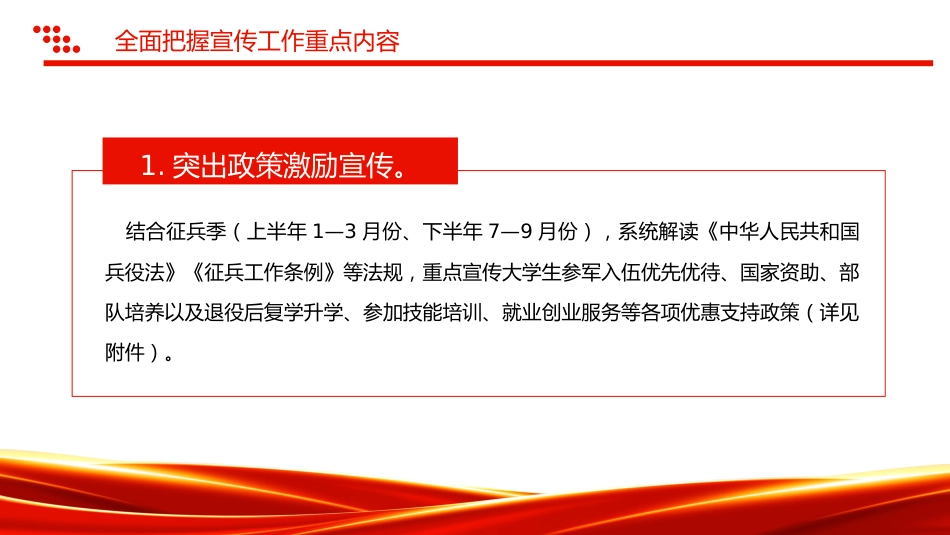 讲稿+PPT课件：关于做好2025年高校学生征兵宣传工作的通知_第7页