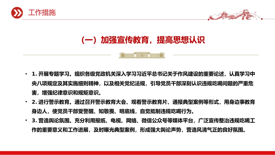 讲稿+PPT课件：关于开展专项整治违规吃喝工作方案PPT模板_第10页