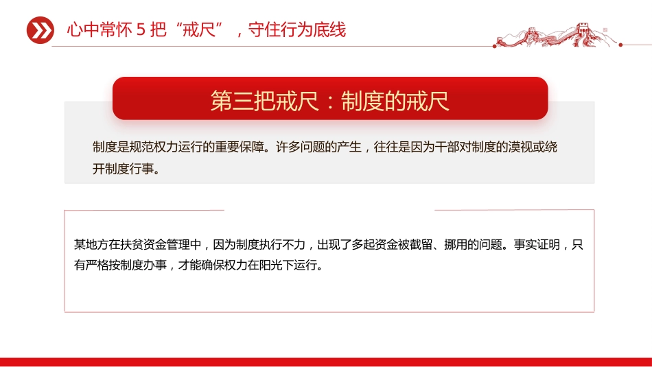 思想教育课件讲稿+PPT课件：党员干部牢记5把戒尺增强4大定力_第6页